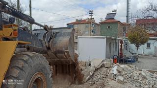 Yeniceoba Jandarma Karakolunda bahçe duvarı yenilenmesi
