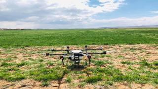 Yeniceoba'da Drone destekli ilaçlanma yapıldı
